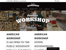 Tablet Screenshot of americanworkshop.com